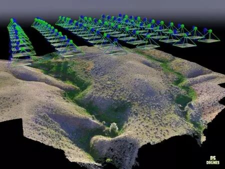 Relevé topographique : photogrammétrie, LiDAR : Drone