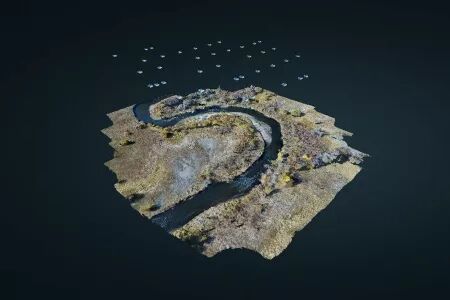 Relevé topographique : photogrammétrie, LiDAR : Drone