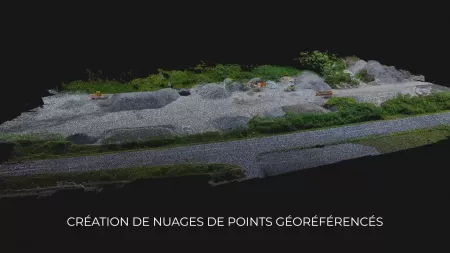 Relevé topographique : photogrammétrie, LiDAR : Drone